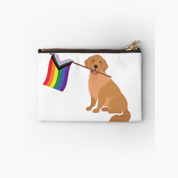 Item preview, Pride Flag Golden Retriever designed and sold by nyccatmom.
