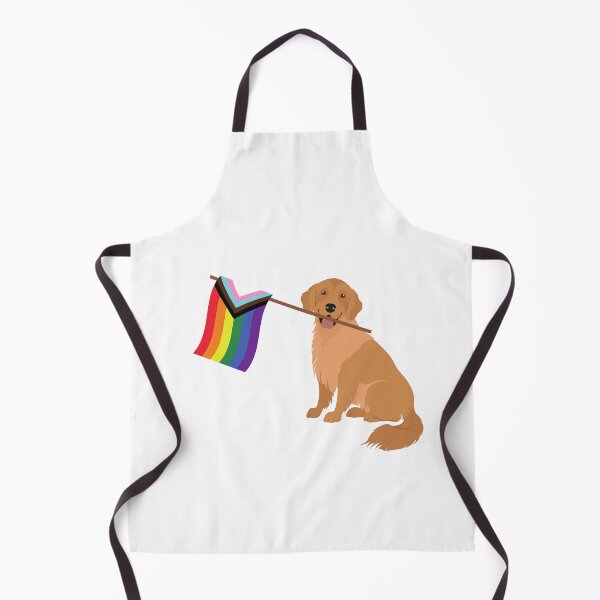Item preview, Pride Flag Golden Retriever designed and sold by nyccatmom.