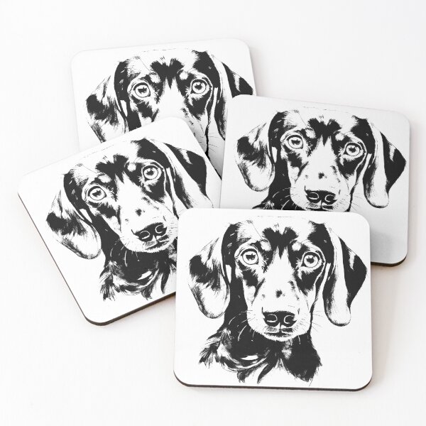 Item preview, Dachshund T-shirt Art Sticker designed and sold by allthis.