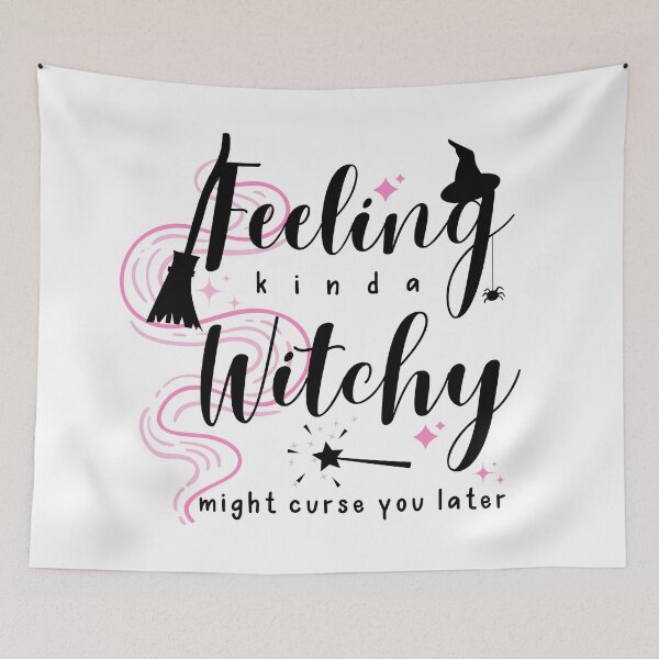 Item preview, Feeling Kinda Witchy - Cute Funny Halloween designed and sold by humnoo.