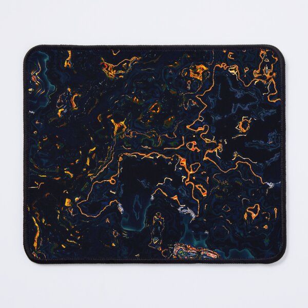 Item preview, Golden Blue Trippy Liquid Art | Stoked Up Art designed and sold by StokedUpArt.
