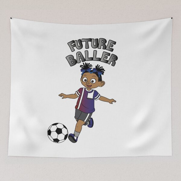Item preview, 'Future Baller' - Girl with plaits/dreads designed and sold by ThingsByNin.