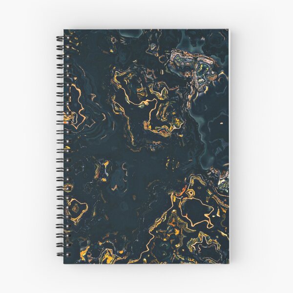Item preview, Golden Blue Trippy Liquid Art | Stoked Up Art designed and sold by StokedUpArt.