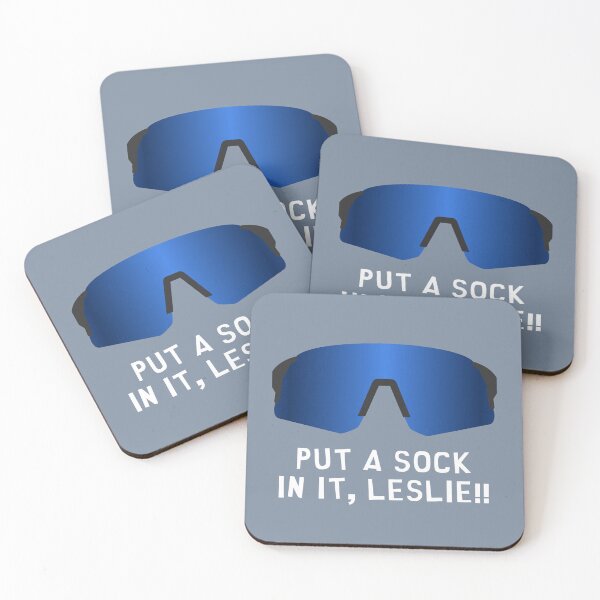 Item preview, Put a sock in it, Leslie! (white font) designed and sold by muskitt.
