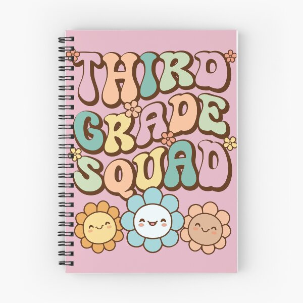 Item preview, Third Grade Squad Back To School Cute Flowers Groovy Word Hippie Text 70's designed and sold by NearlyNow.