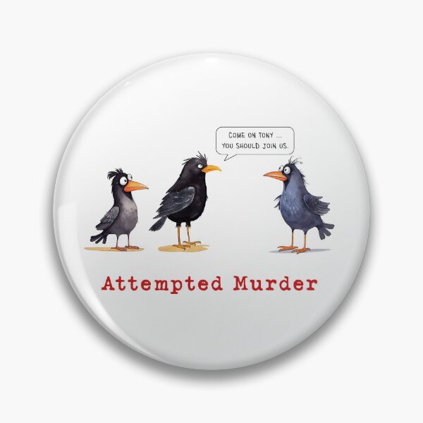 Item preview, Attempted Murder, Crows designed and sold by Mythic Legends Digital.