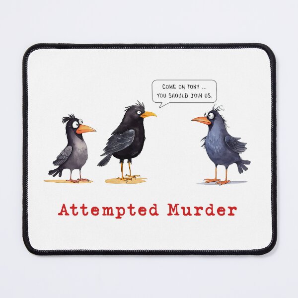 Item preview, Attempted Murder, Crows designed and sold by Mythic Legends Digital.