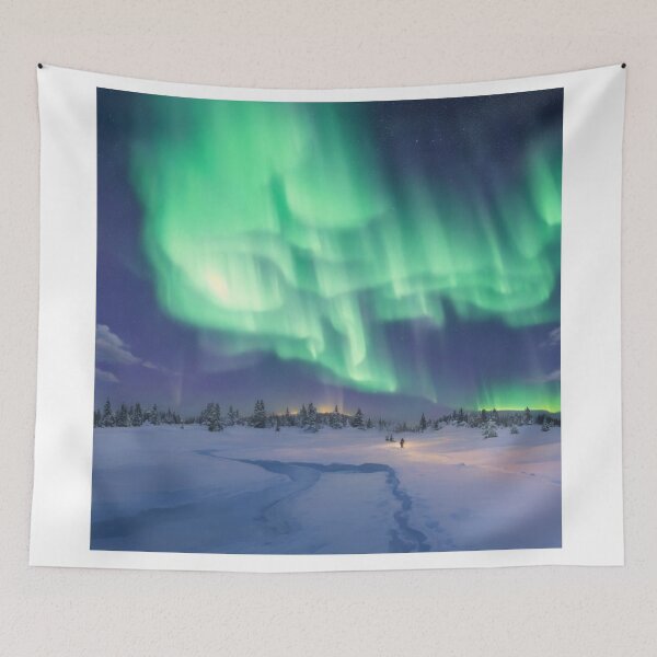 Item preview, Northern Lights Symphony: Snowy Wonderland Bathed in Aurora designed and sold by RedArtG09.