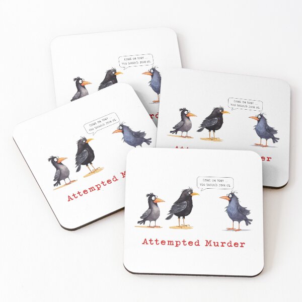 Item preview, Attempted Murder, Crows designed and sold by Mythic Legends Digital.