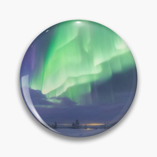 Item preview, Aurora's Embrace: Enchanting Snowscape beneath the Night Sky designed and sold by RedArtG09.