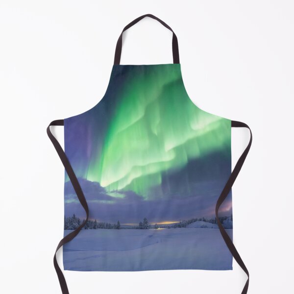 Item preview, Aurora's Embrace: Enchanting Snowscape beneath the Night Sky designed and sold by RedArtG09.