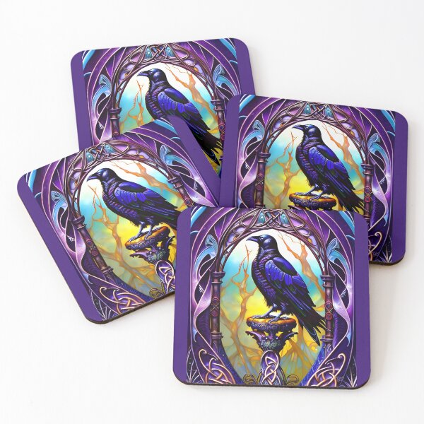 Item preview, Purple Celtic Raven designed and sold by DesignsBuyGem.