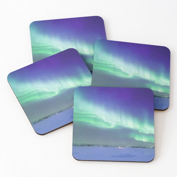 Item preview, Celestial Snowfall: Brilliant Aurora Paints the Night in Magic designed and sold by RedArtG09.