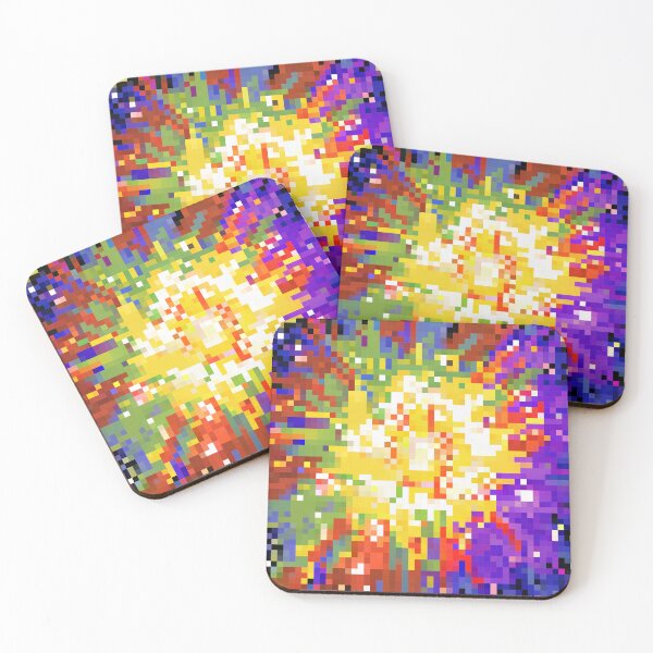 Item preview, Rainbow supernova star explosion - pixel art designed and sold by JaReVa.