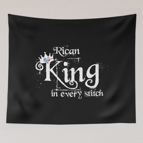 Item preview, Puerto Rican gifts - Rican King in every stitch  designed and sold by obedtheartist.