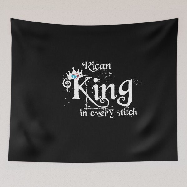 Item preview, Rican King in every stitch- Puerto Rico Flag Gift designed and sold by obedtheartist.