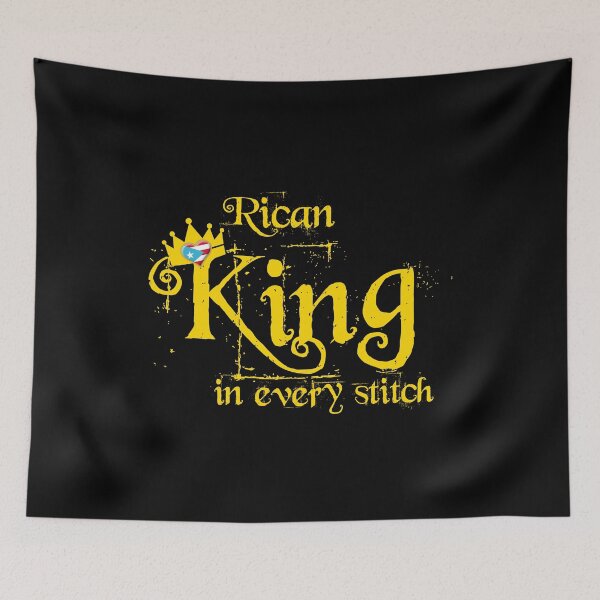 Item preview, Puerto Rico Flag design - Rican King in every stitch designed and sold by obedtheartist.