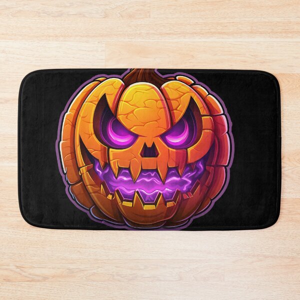 Item preview, neon pumpkin face designed and sold by Wickystickers.