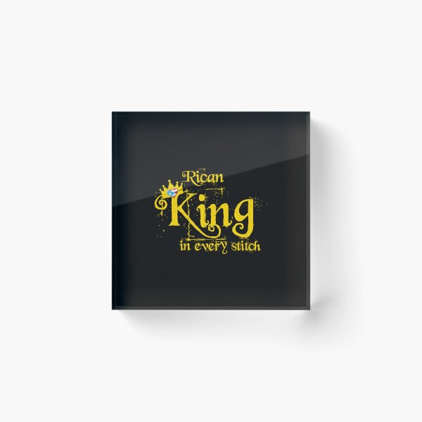 Item preview, Rican King in every stitch- Puerto Rico Flag Gift designed and sold by obedtheartist.