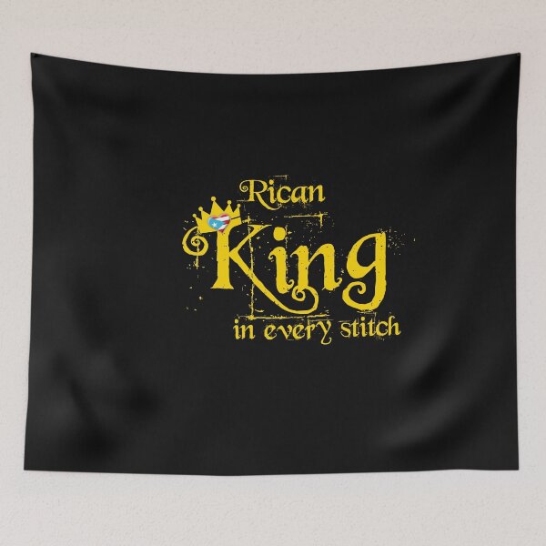Item preview, Rican King in every stitch- Puerto Rico Flag Gift designed and sold by obedtheartist.