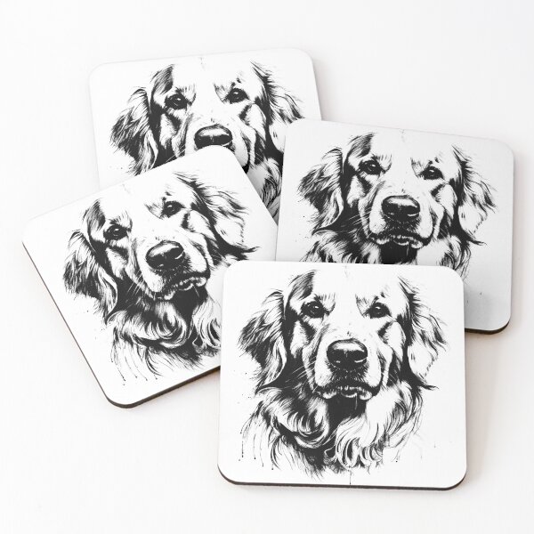 Item preview, Golden Retriever T-shirt Art Sticker designed and sold by allthis.