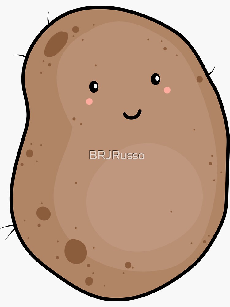 Thumbnail 3 of 3, Sticker, Potato designed and sold by BRJRusso.
