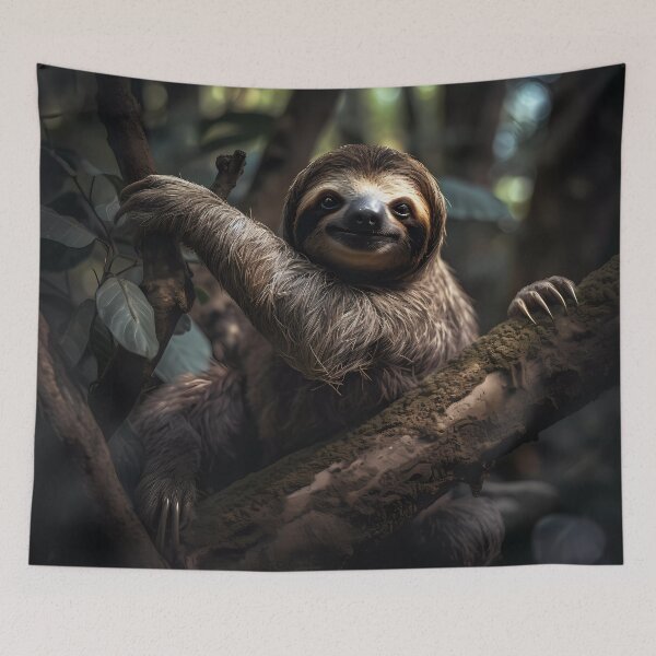 Item preview, Smiling Sloth in the Jungle designed and sold by Kristylynn757.
