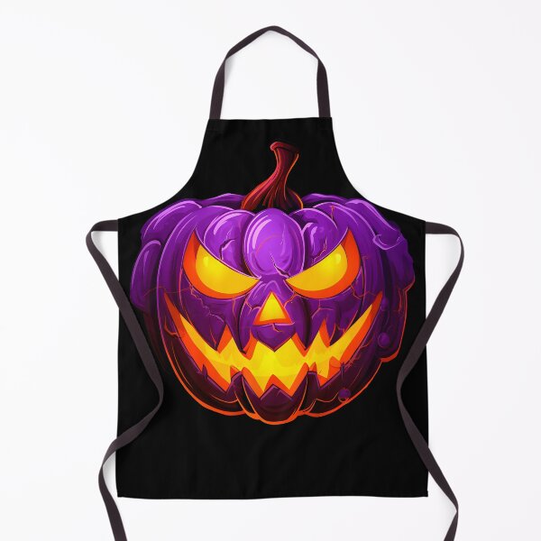 Item preview, purple neon pumpkin face  designed and sold by Wickystickers.