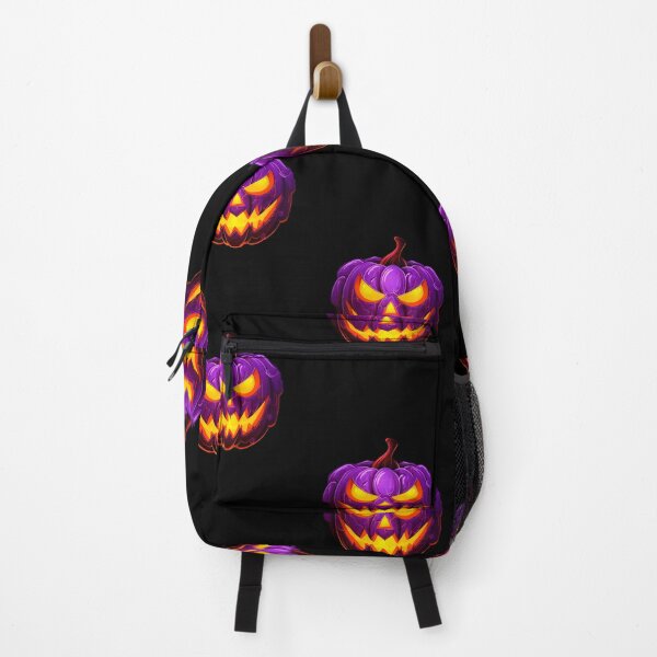 Item preview, purple neon pumpkin face  designed and sold by Wickystickers.