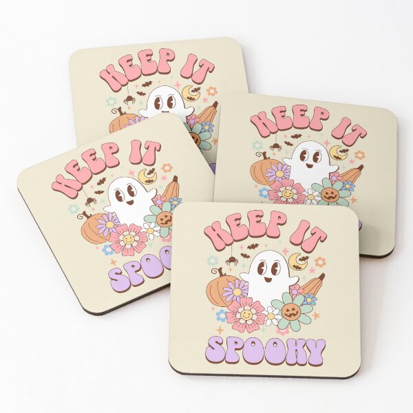 Item preview, Keep it Spooky Kawaii Ghost Halloween Preppy Aesthetic designed and sold by PUFFYP.