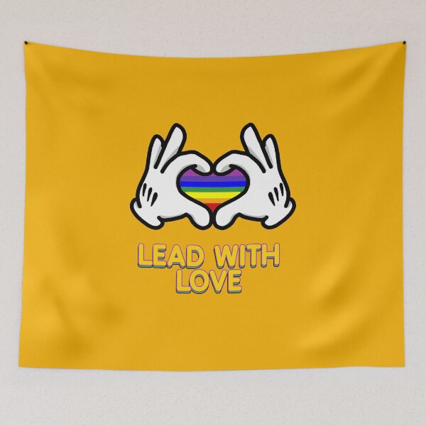 Item preview, Lead with love rainbow heart designed and sold by La Loca.