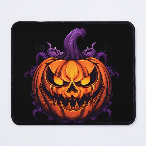 Item preview, scary demonic pumpkin face  designed and sold by Wickystickers.