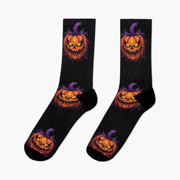 Item preview, scary demonic pumpkin face  designed and sold by Wickystickers.