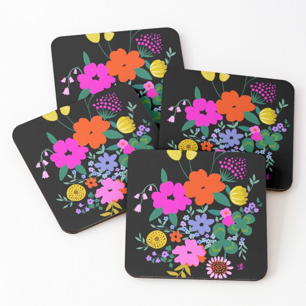 Item preview, Pink and orange flowers vintage illustration designed and sold by Art-Milena.