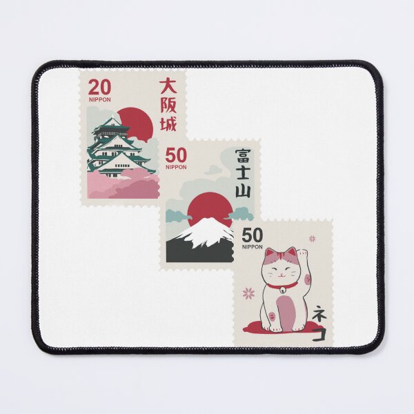 Item preview, Stamps from Japan (Nippon) designed and sold by DoodleNestArt.