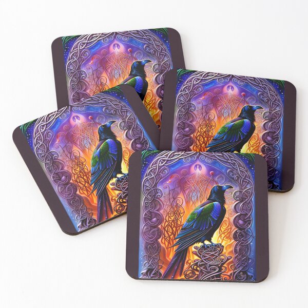 Item preview, Fiery Celtic Raven designed and sold by DesignsBuyGem.