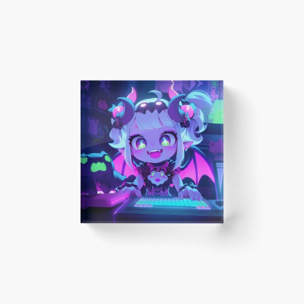 Item preview, Cute Chibi Anime Gamer Girl designed and sold by bubblegoth.