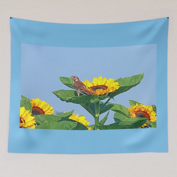 Item preview, Sparrow And Sunflowers designed and sold by Deb Oppermann.