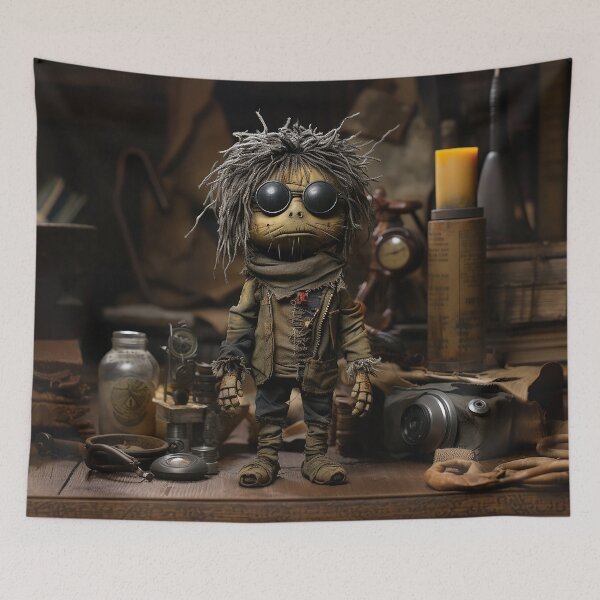 Item preview, Doll w Attitude in Cluttered Shop designed and sold by Peter LOPEZ.