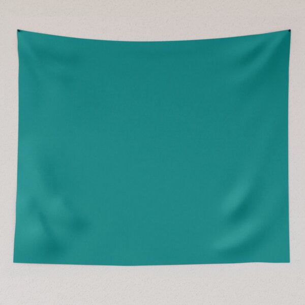 Item preview, Teal Blue Solid Plain Background designed and sold by burbankdesigns.