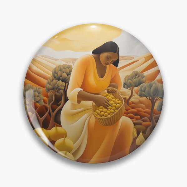 Item preview, Woman Gathers a Basket of Fruit designed and sold by YoPedro.