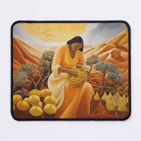 Item preview, Woman Gathers a Basket of Fruit designed and sold by YoPedro.