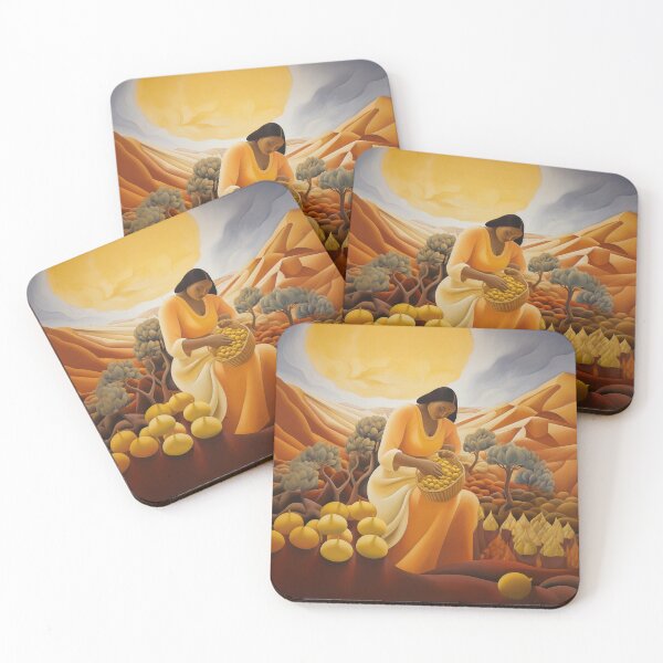 Item preview, Woman Gathers a Basket of Fruit designed and sold by YoPedro.