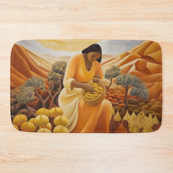 Item preview, Woman Gathers a Basket of Fruit designed and sold by YoPedro.
