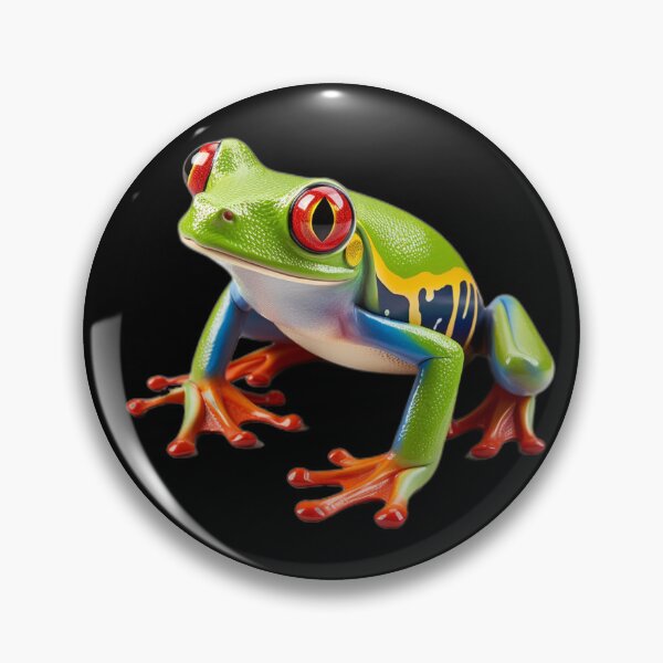 Artikelvorschau, Glücklicher rotäugiger Laubfrosch entworfen und verkauft von DaftTurtle.
