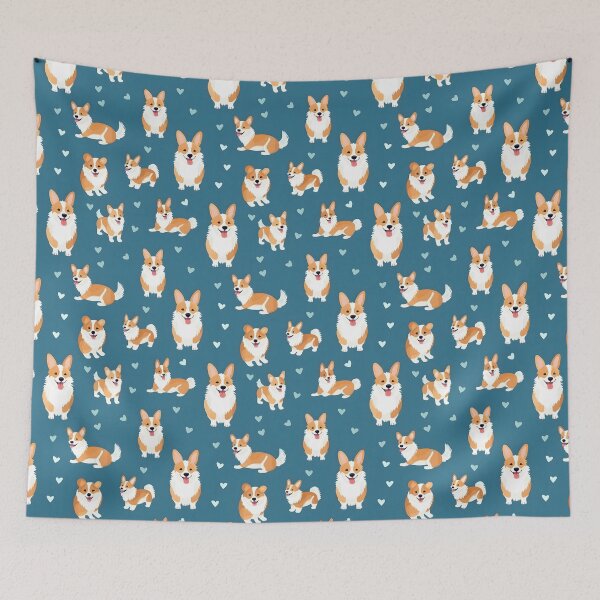Item preview, Happy Corgi Pattern designed and sold by JDWCreations.