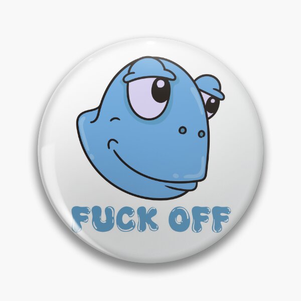 Item preview, Sassy, fuck off, funny animal, frog, trending, gen z, millennial, pink blue, pastel, vintage, pop culture,  visco girl, aesthetic, 90s, relatable,  catchphrase designed and sold by YellowishStore.