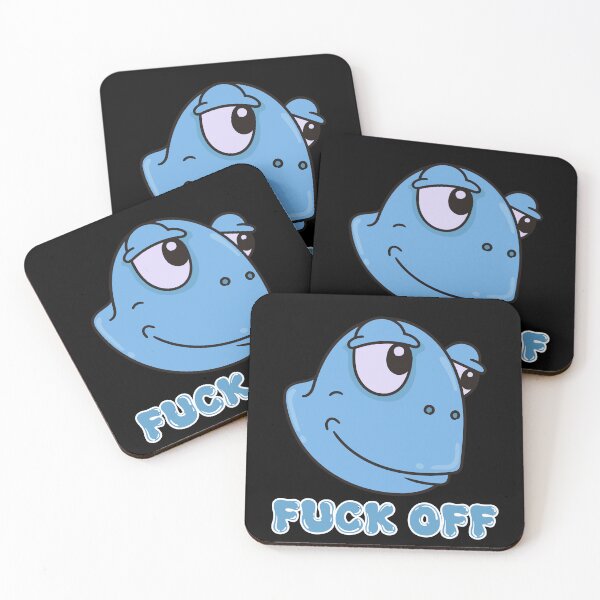 Item preview, Sassy, fuck off, funny animal, frog, trending, gen z, millennial, pink blue, pastel, vintage, pop culture,  visco girl, aesthetic, 90s, relatable,  catchphrase designed and sold by YellowishStore.