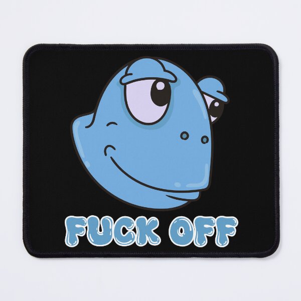 Item preview, Sassy, fuck off, funny animal, frog, trending, gen z, millennial, pink blue, pastel, vintage, pop culture,  visco girl, aesthetic, 90s, relatable,  catchphrase designed and sold by YellowishStore.