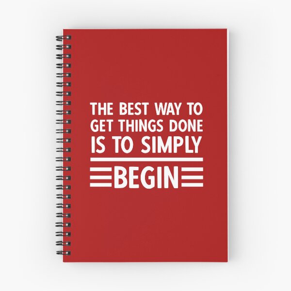 Item preview, The Best Way to Get Something Done is to Begin. Motivational Quote designed and sold by DesignHouse07.